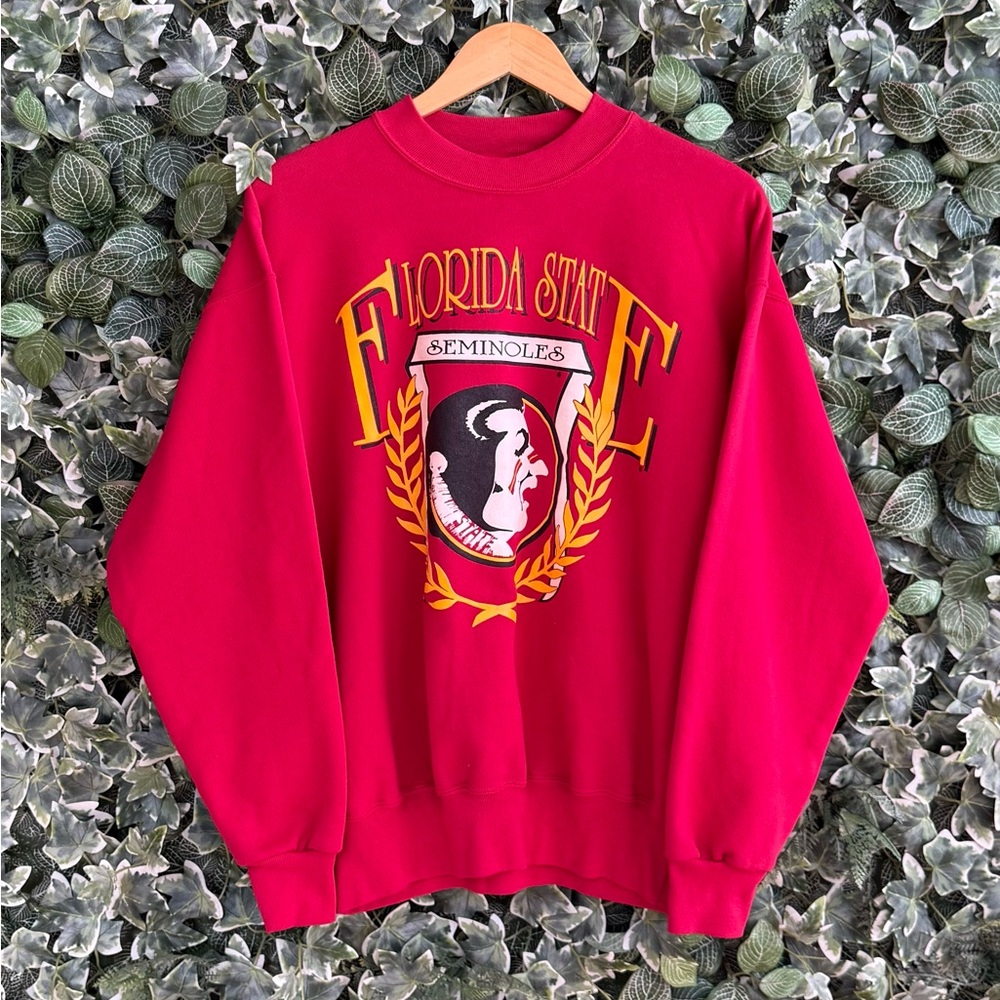 90’s Florida State University Red Crewneck Sweater